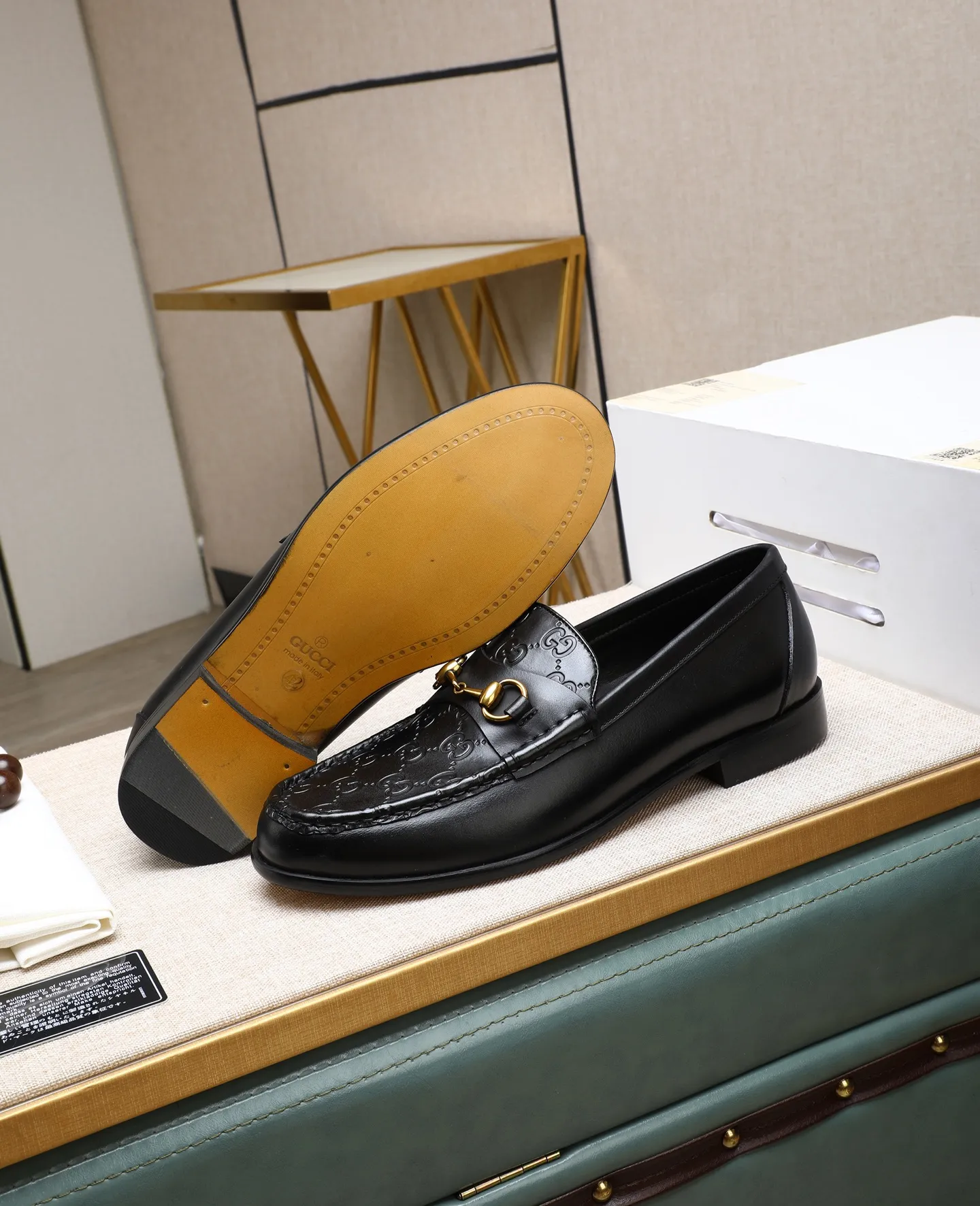 Men's shoes 💰500📛📛Original (water-dyed cow lining) GUCCI official website formal shoes🌀 Italian🇮🇹imported cowhide➕Top imported water-dyed cowhide lining💋Finely handmade Original bottom, the real thing looks better when photographed in person Standard size 38-44 (45 46 custom-made)